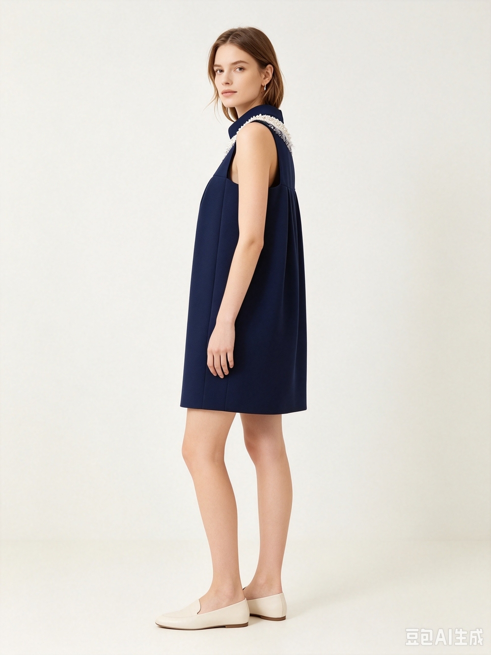 Matthew Williamson black sleeveless midi dress - Picture 4 of 8